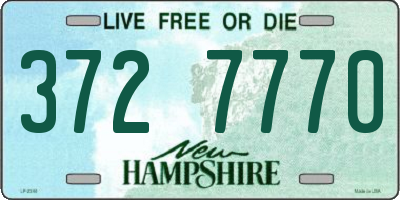 NH license plate 3727770