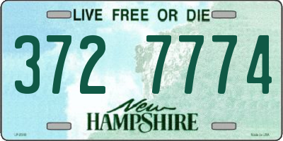 NH license plate 3727774