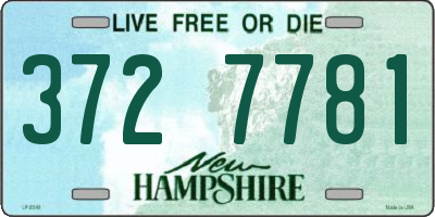 NH license plate 3727781