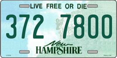 NH license plate 3727800