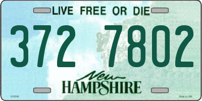NH license plate 3727802