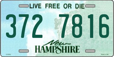NH license plate 3727816