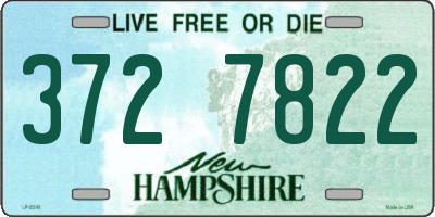 NH license plate 3727822
