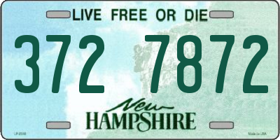 NH license plate 3727872