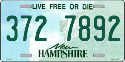 NH license plate 3727892