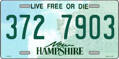 NH license plate 3727903