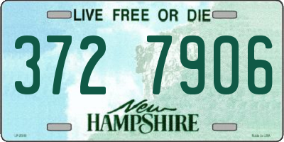 NH license plate 3727906