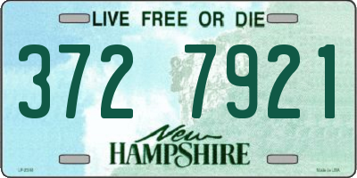 NH license plate 3727921