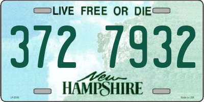 NH license plate 3727932