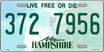 NH license plate 3727956