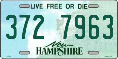 NH license plate 3727963