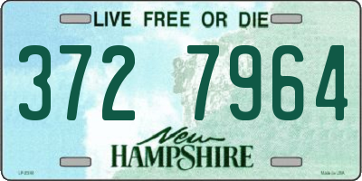 NH license plate 3727964
