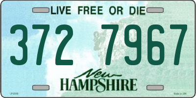 NH license plate 3727967
