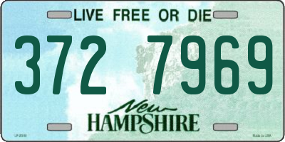 NH license plate 3727969