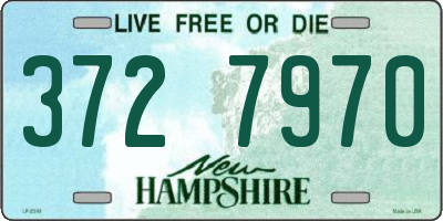 NH license plate 3727970