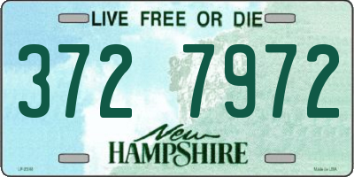 NH license plate 3727972