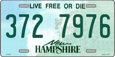 NH license plate 3727976