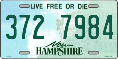 NH license plate 3727984