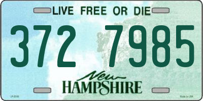 NH license plate 3727985