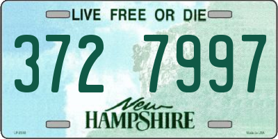 NH license plate 3727997