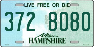 NH license plate 3728080