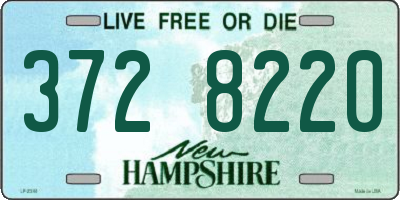 NH license plate 3728220