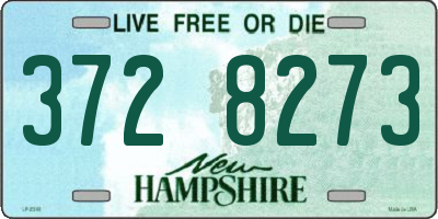NH license plate 3728273