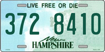 NH license plate 3728410