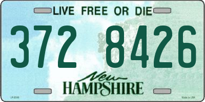 NH license plate 3728426