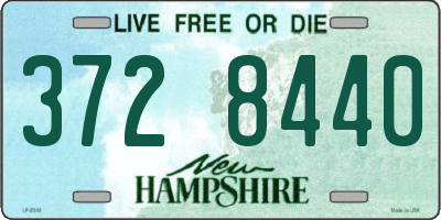NH license plate 3728440