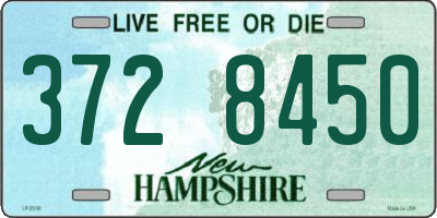 NH license plate 3728450