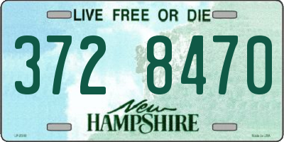 NH license plate 3728470