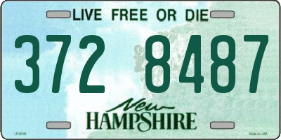 NH license plate 3728487