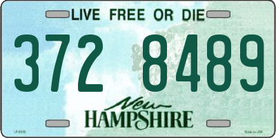 NH license plate 3728489