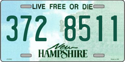 NH license plate 3728511