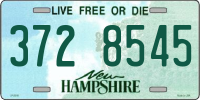 NH license plate 3728545