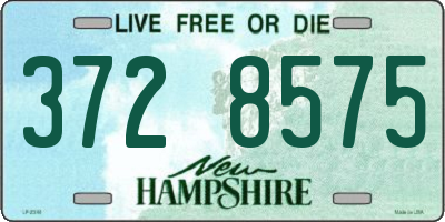 NH license plate 3728575