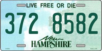 NH license plate 3728582