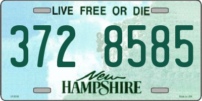 NH license plate 3728585