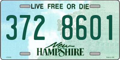 NH license plate 3728601