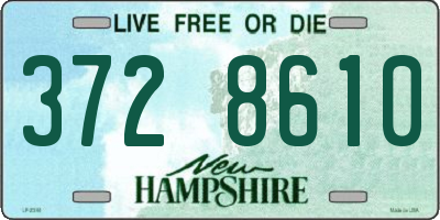 NH license plate 3728610