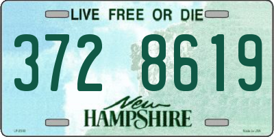 NH license plate 3728619