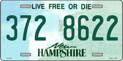 NH license plate 3728622