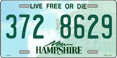 NH license plate 3728629
