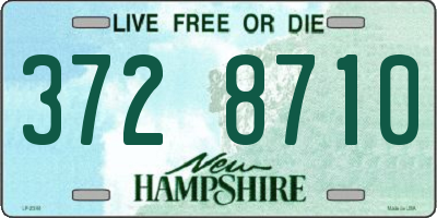 NH license plate 3728710