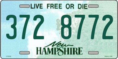 NH license plate 3728772