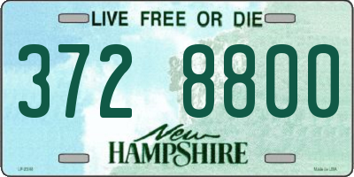 NH license plate 3728800