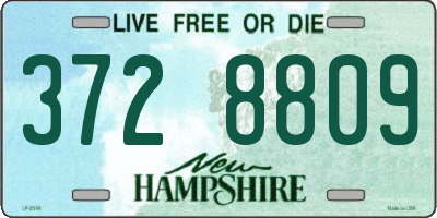 NH license plate 3728809