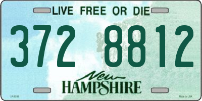 NH license plate 3728812
