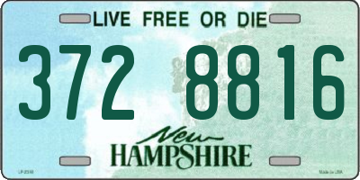 NH license plate 3728816